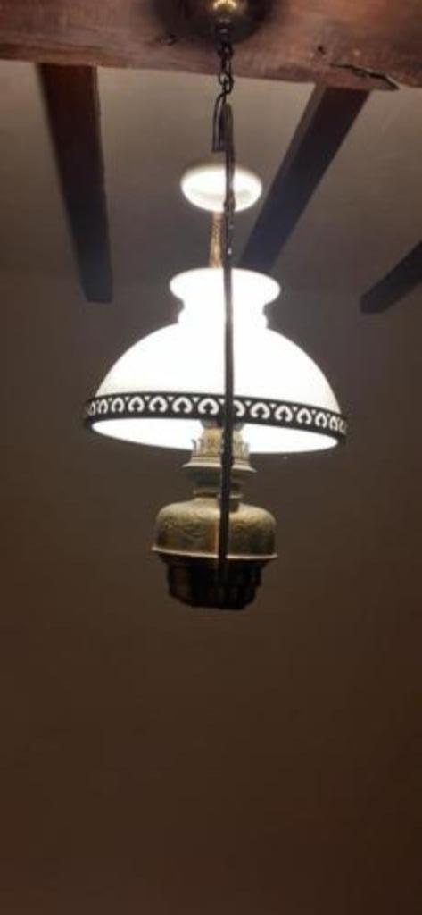 Antieke lampe belge, Antiek en Kunst, Ophalen of Verzenden