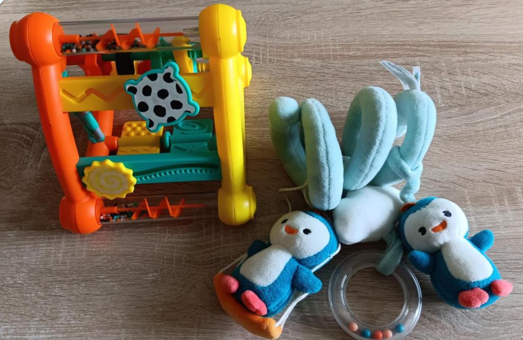Activiteiten blok baby + spiraal voor park of buggy, Enlèvement ou Envoi, Utilisé