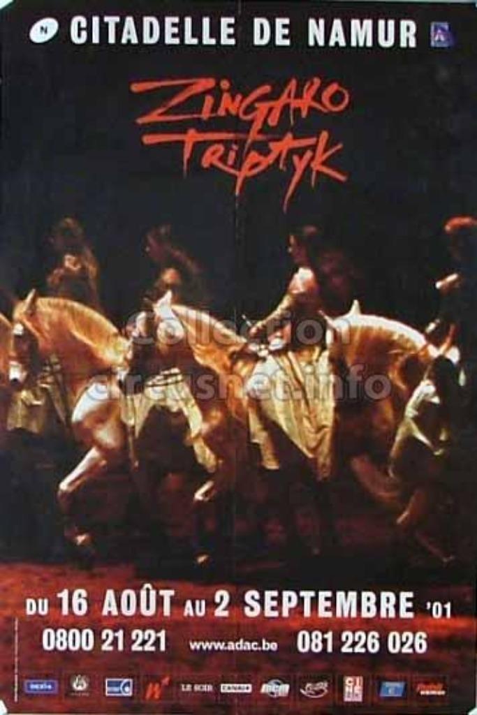 POSTER  ZINGARO * CITADELLE DE NAMUR  2001, Enlèvement ou Envoi, Utilisé, Autres sujets/thèmes