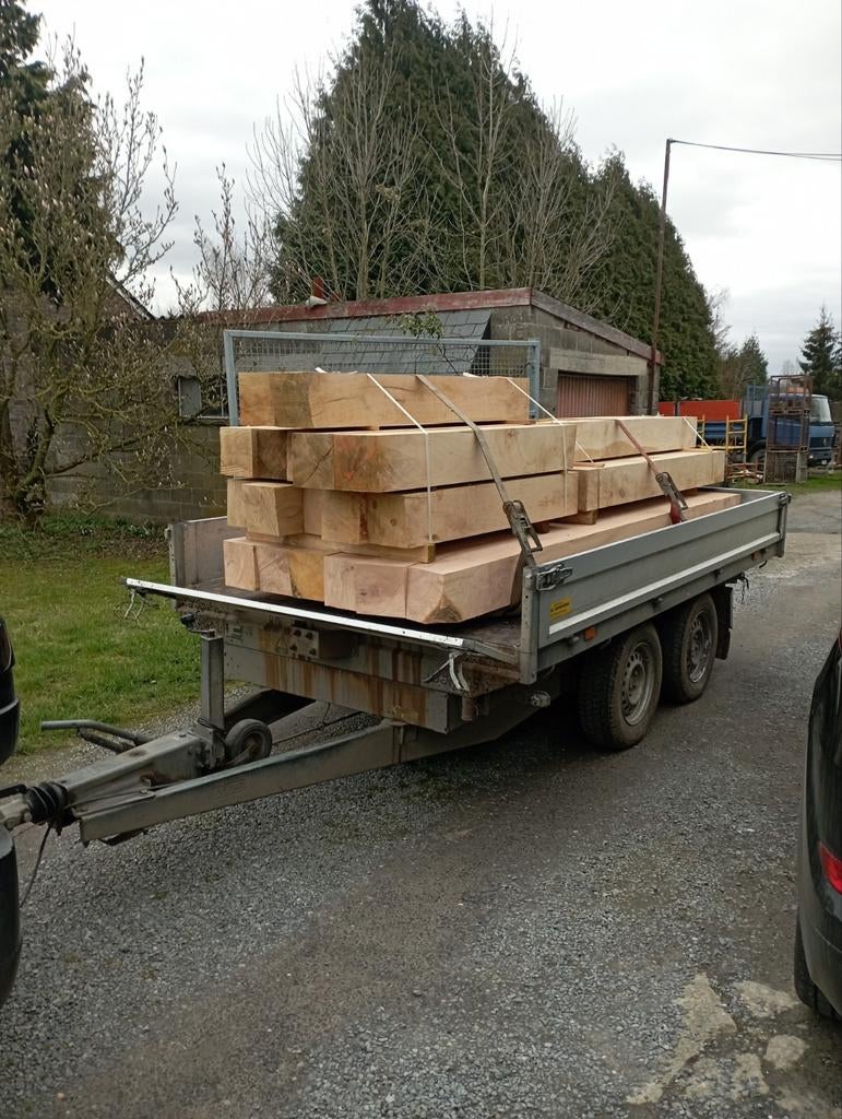 Poutres en chêne à vendre., Enlèvement ou Envoi, Neuf, Poutres