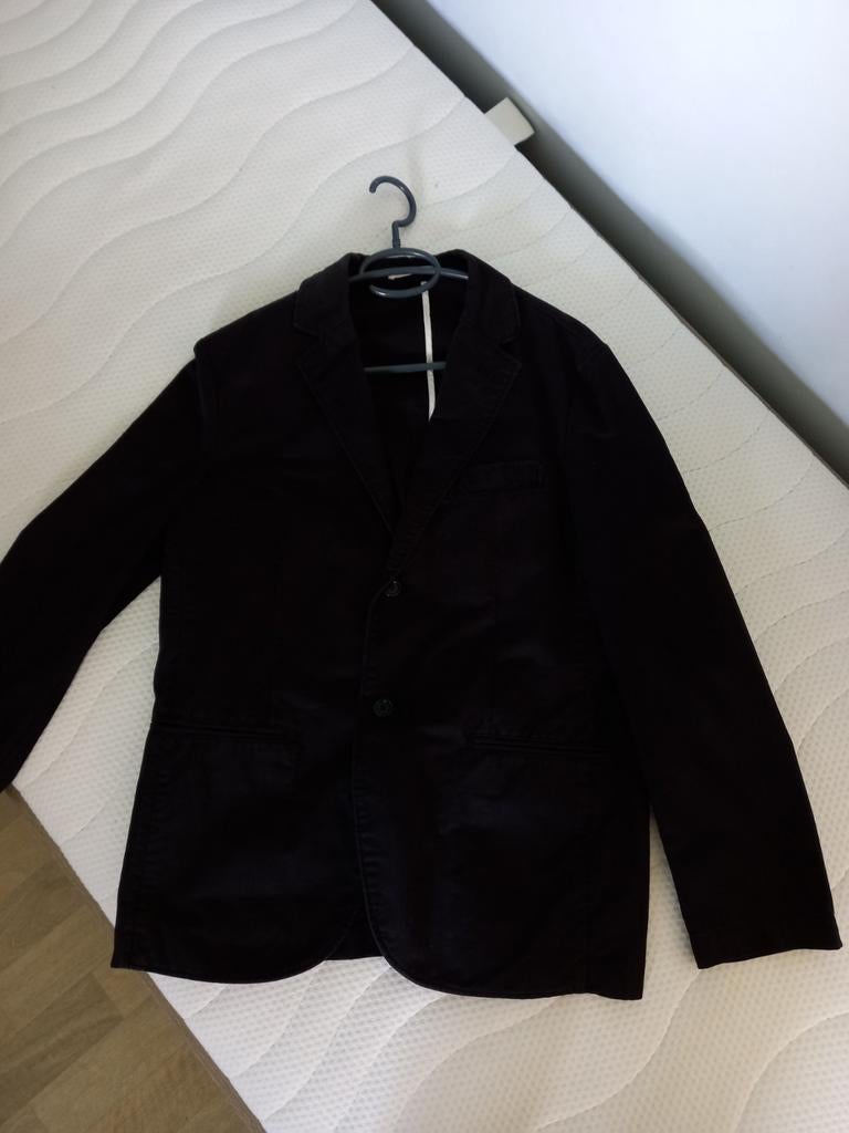 Zwarte blazer springfield maat L, Kleding | Heren, Maat 52/54 (L), Zwart, Ophalen of Verzenden, Gedragen