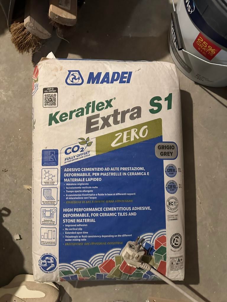 Colle carrelage MAPEI Keraflex Extra S1, Bricolage & Construction, Dalles & Carrelages, Enlèvement, Comme neuf