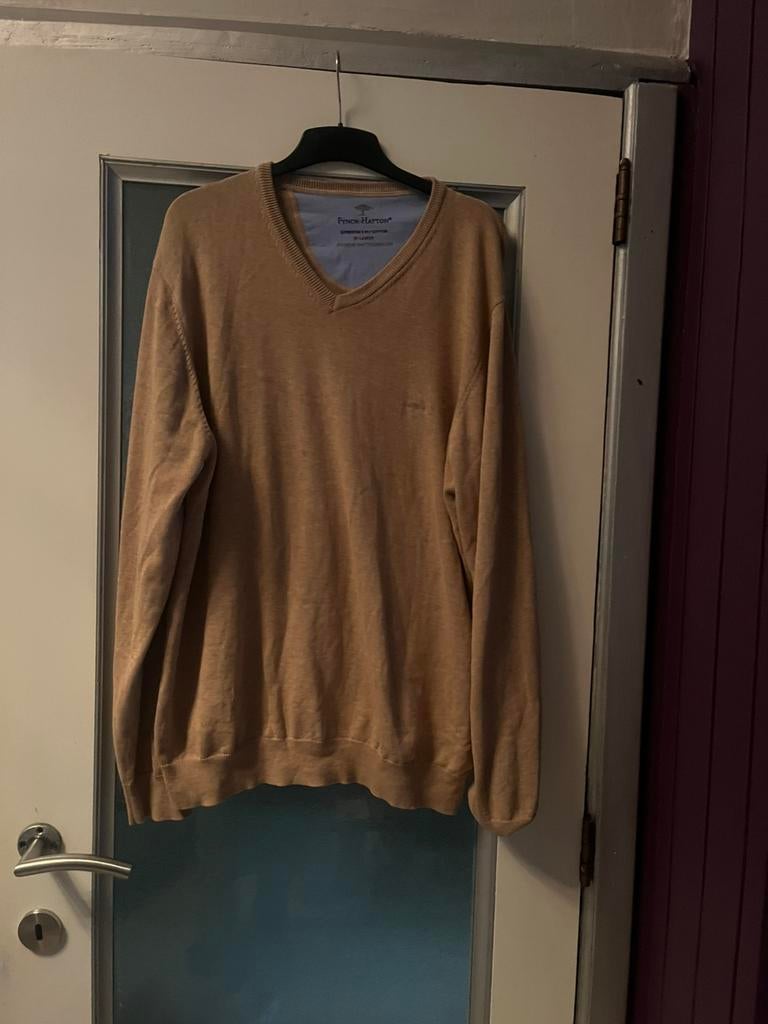 Ce pull-over Fynch-Hatton camel allie une élégance stylée, Ophalen of Verzenden, Zo goed als nieuw, Bruin