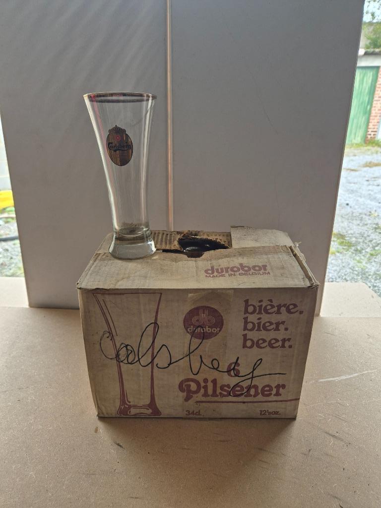 Verre Carlsberg (modèle 7), Collections, Marques de bière, Enlèvement ou Envoi, Utilisé, Verre ou Verres, Autres marques