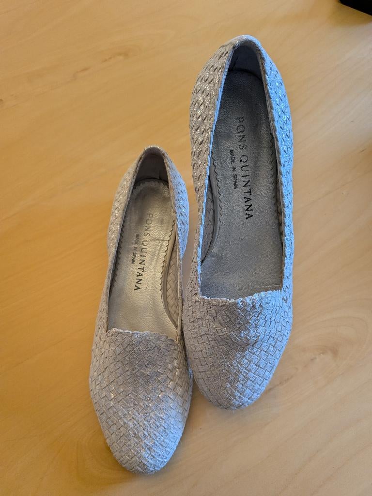 Pumps - Merk Pons Quintana - Zilverkleur, Ophalen, Pumps, Overige kleuren, Zo goed als nieuw