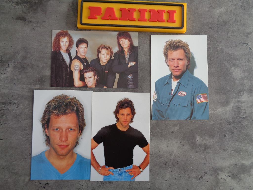 PANINI, GRANDS TIRAGES, JON BON JOVI, 4 EXEMPLAIRES RARES DE, Envoi, Neuf