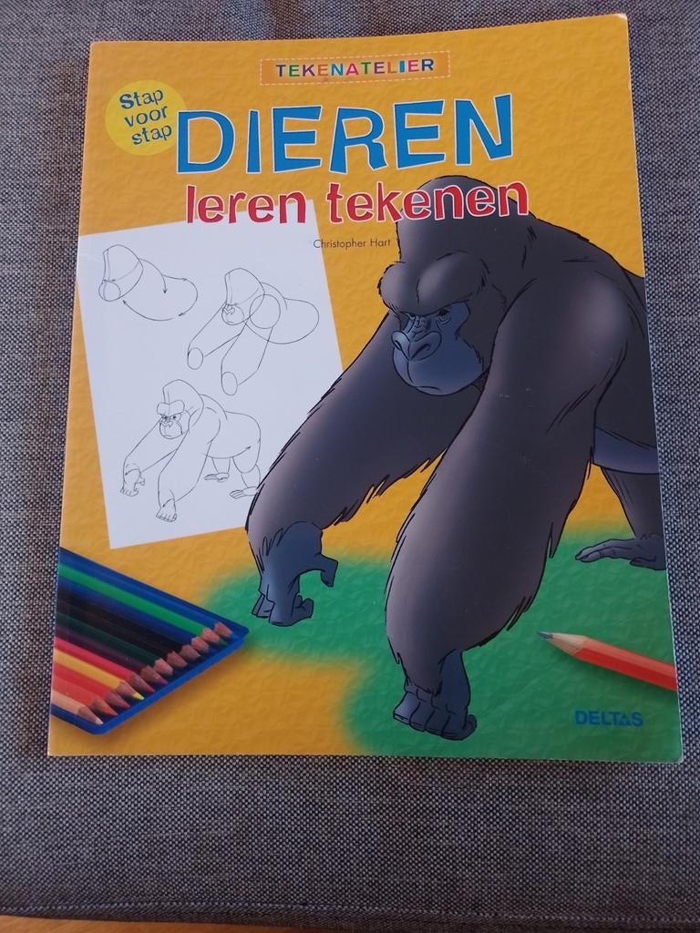 C. Hart - Stap voor stap Dieren leren tekenen, Boeken, Ophalen of Verzenden, Zo goed als nieuw, C. Hart