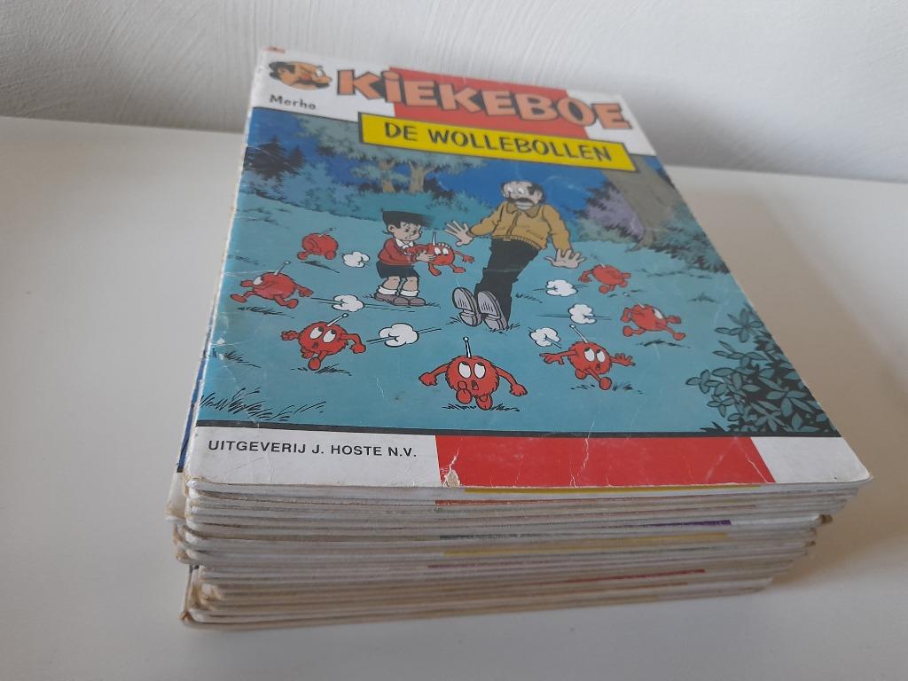 Set oude strips Kiekeboe - uitgeverij Hoste, Boeken, Meerdere stripboeken, Ophalen of Verzenden, Gelezen, Merho
