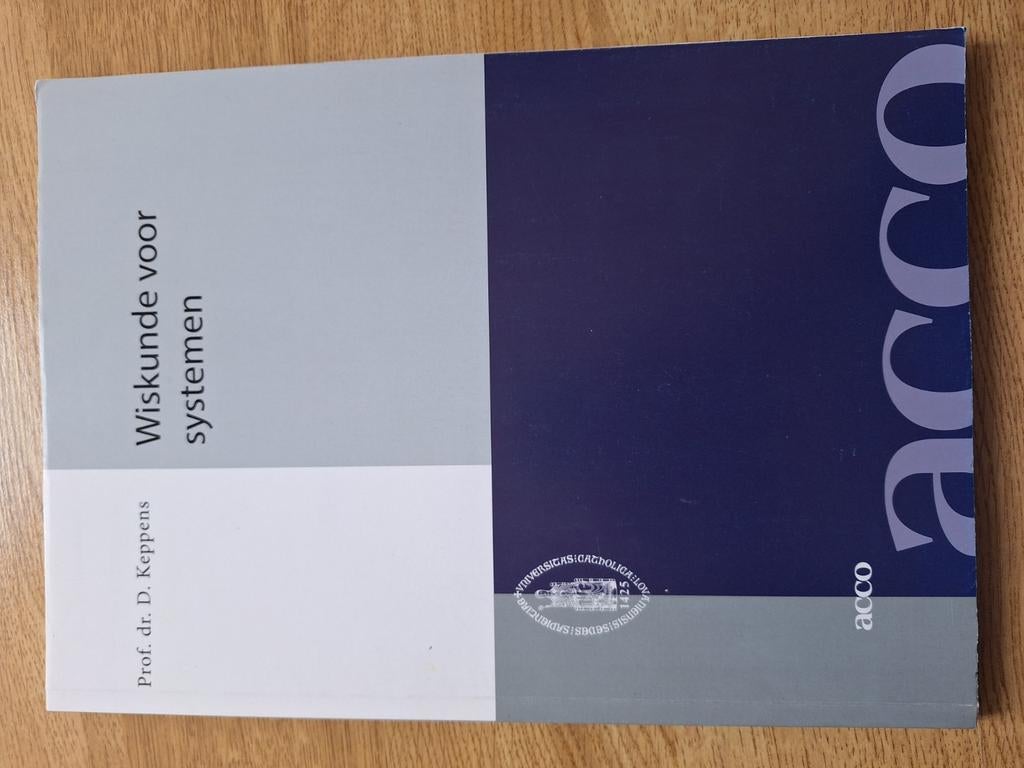 Dirk Keppens - Wiskunde voor systemen, Boeken, Ophalen of Verzenden, Zo goed als nieuw, Dirk Keppens