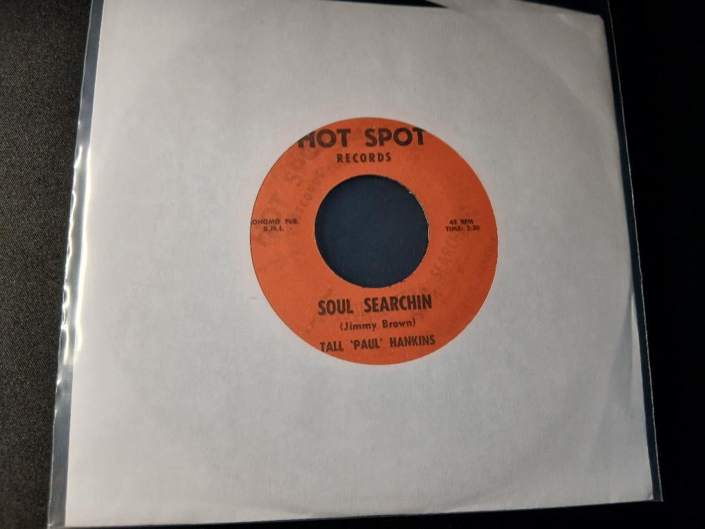 Tall 'Paul' Hankins‎ — Soul Searching - '7 « Popcorn », Single, Comme neuf, 7 pouces, R&B et Soul
