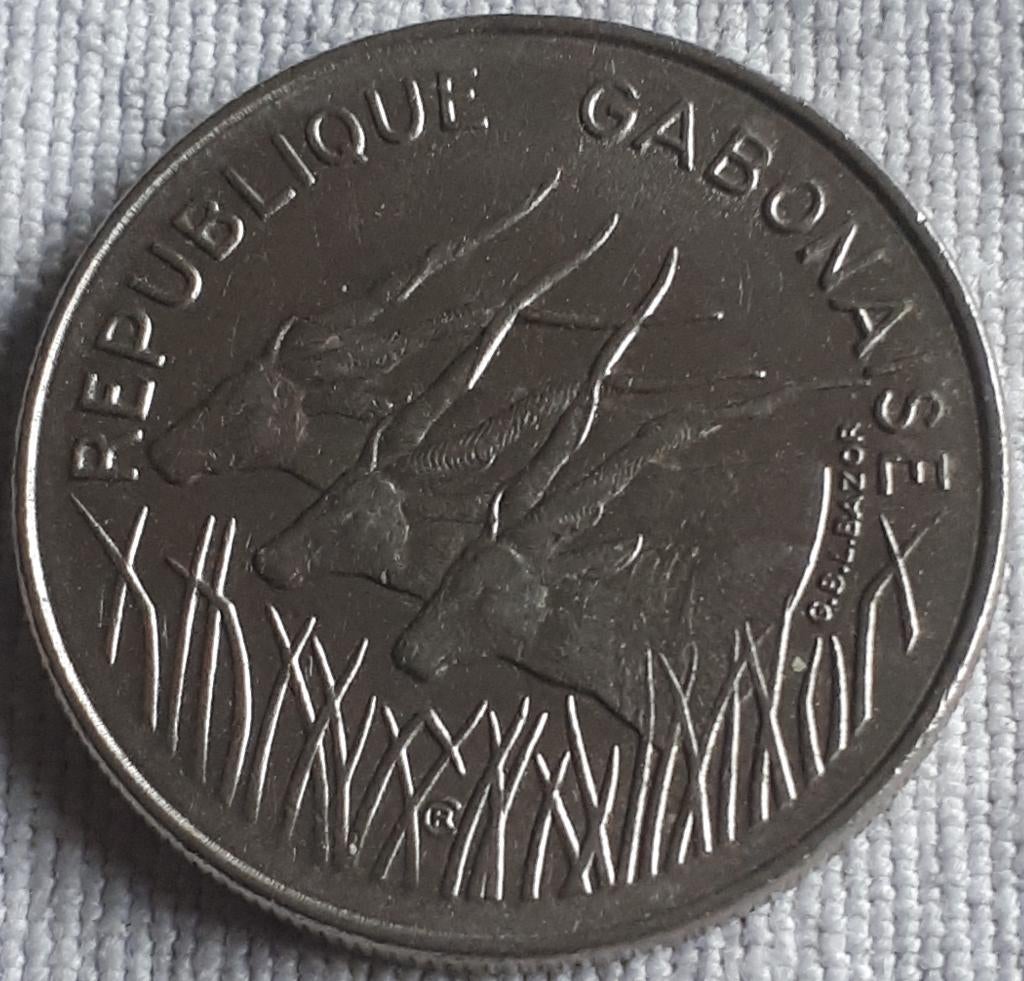 GABON : 100 FRANCS 1975 MM 13 XF, Envoi