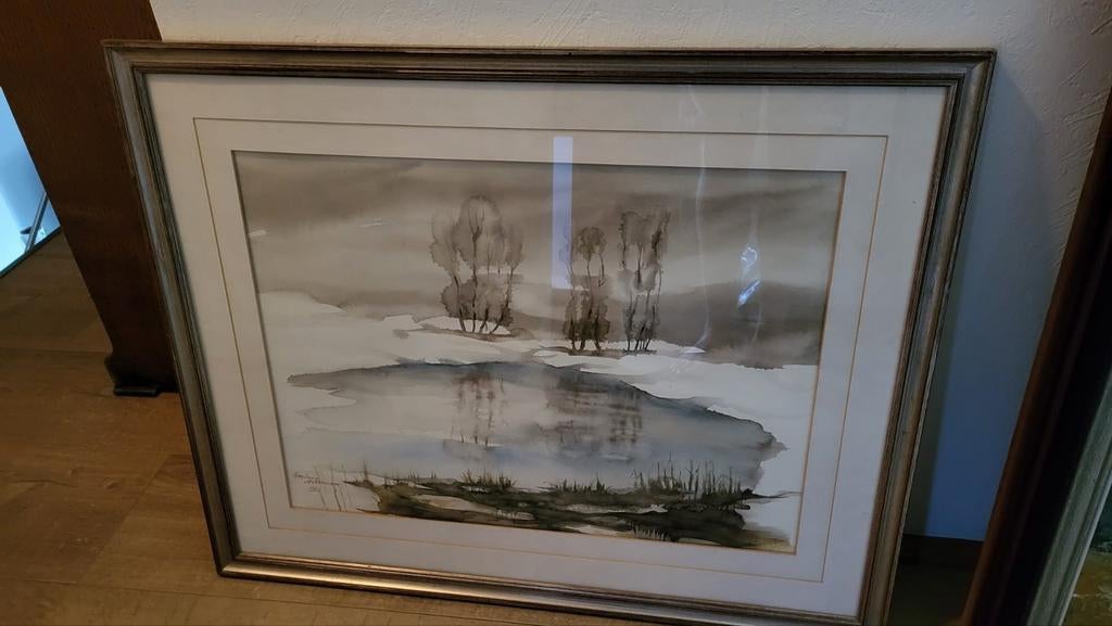 Étang gelé - Stephanie Ackermans, Antiquités & Art, Enlèvement