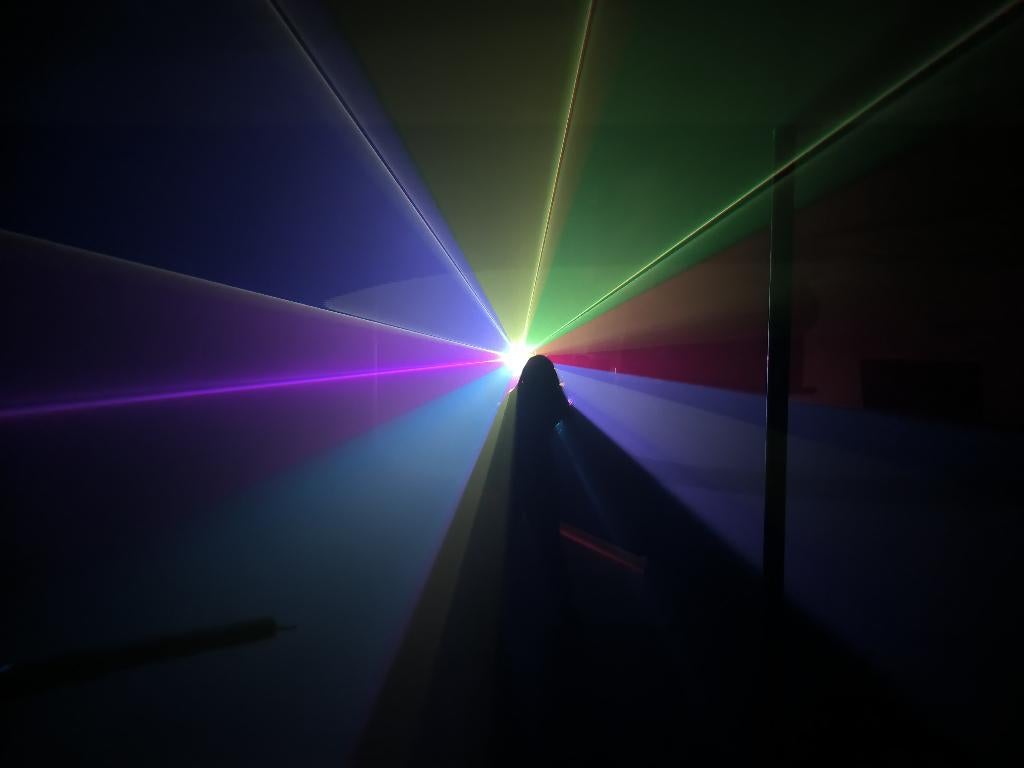 Nieuwe First Class 5W RGB Laser 25Kpps, Audio, Tv en Foto, Karaoke-apparatuur, Ophalen of Verzenden, Nieuw, Complete set