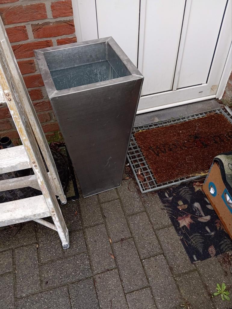 Pot en inox neuf, Jardin & Terrasse, Bacs à fleurs & Jardinières, Enlèvement ou Envoi