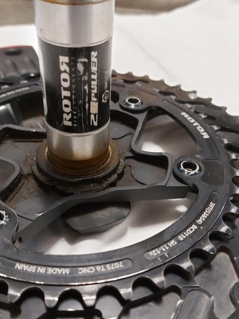 Crankstel Rotor 2inpower powermeter, Enlèvement ou Envoi, Comme neuf, Pédalier ou Pédales