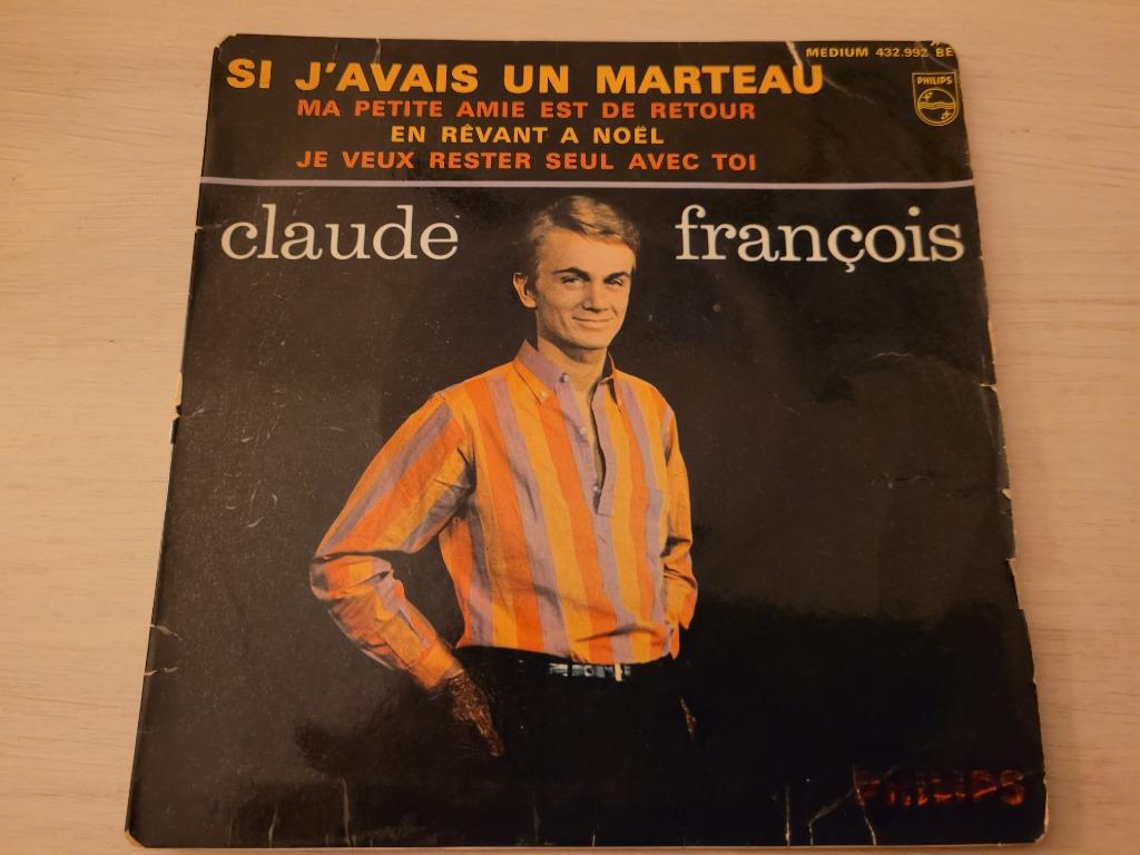 disque vinyl 45 tours Claude François ‎– Si J'avais Un Marte, Enlèvement ou Envoi, Comme neuf