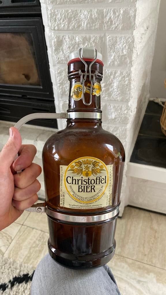 2liter fles Christoffel bier, Ophalen of Verzenden, Zo goed als nieuw