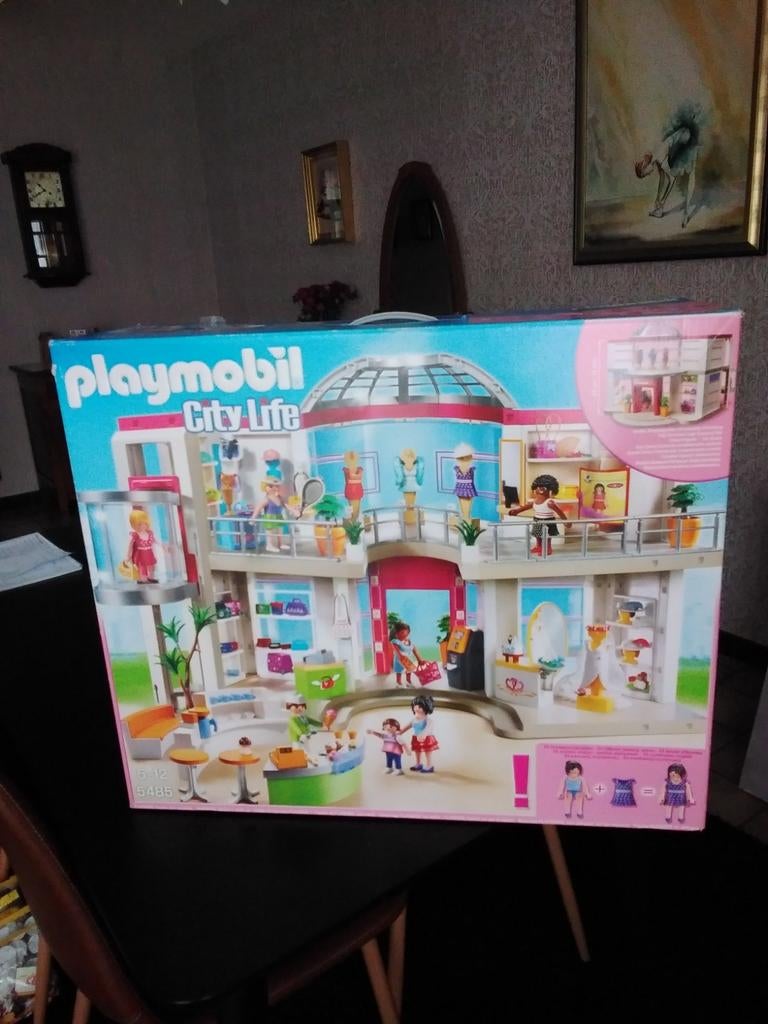 Playmobil groot shoppingcenter 5485 met extra winkel 5486, Kinderen en Baby's, Speelgoed | Playmobil, Ophalen