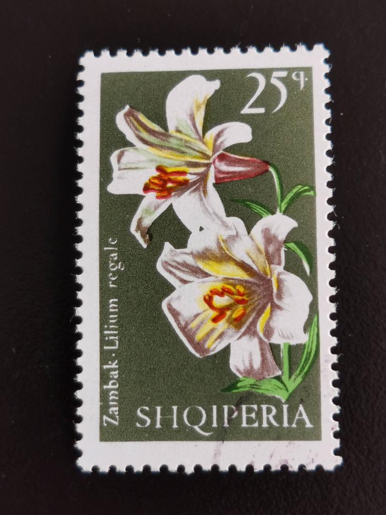 Albanie 1970 - fleurs - lys royal, Enlèvement ou Envoi, Autres pays, Affranchi