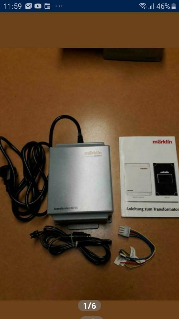 MARKLIN TRANSFORMATEUR 18V/ 60VA, Enlèvement ou Envoi, Courant alternatif, Comme neuf, Transformateur ou Alimentation