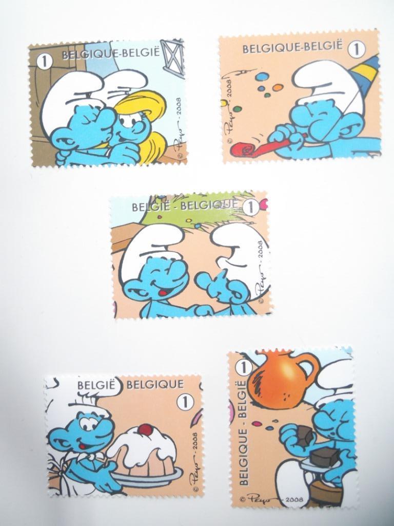 3809-3813 De Smurfen - Les Schtroumpfs MNH, Postzegels en Munten, Ophalen of Verzenden, Postfris, Frankeerzegel