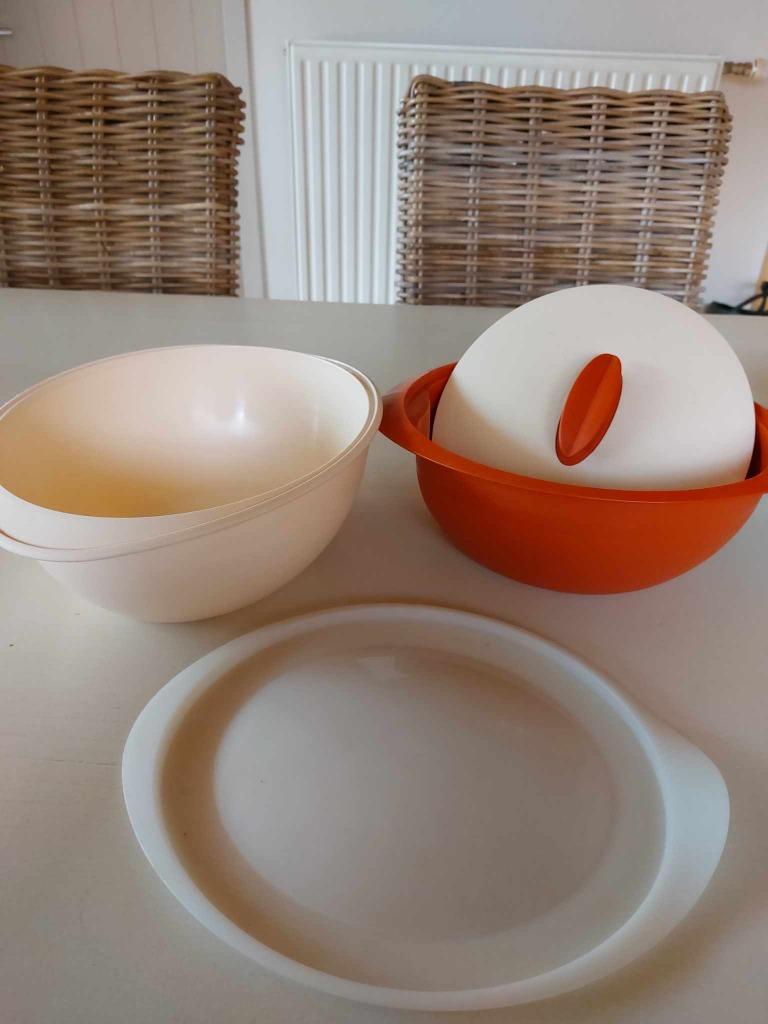 tupperware iso duo, Enlèvement ou Envoi, Comme neuf, Orange, Récipient ou Bol