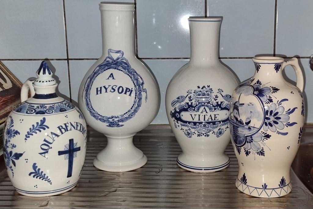 Delfts blauwe vaasjes, Antiek en Kunst, Antiek | Keramiek en Aardewerk, Ophalen of Verzenden