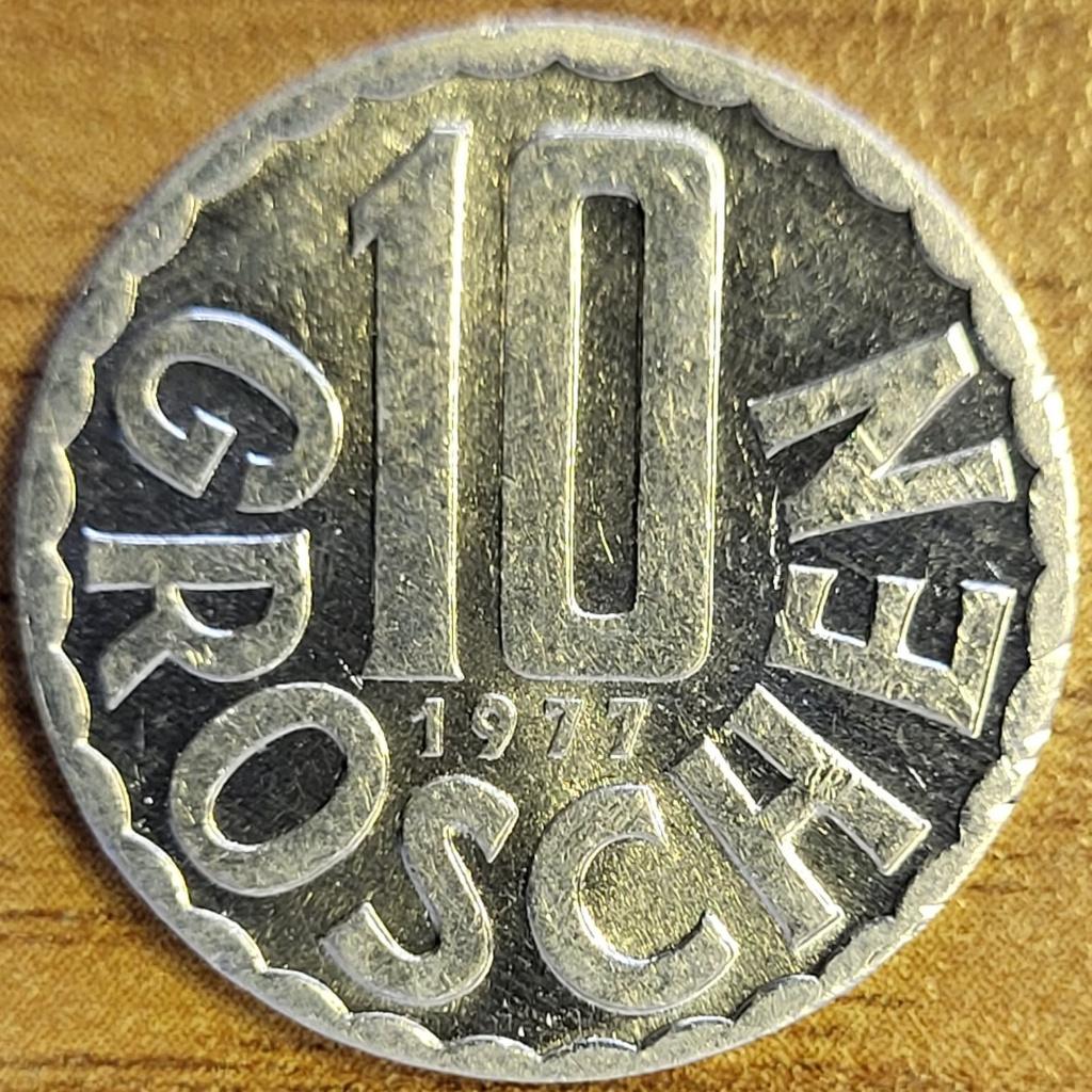 AUTRICHE 10 groschen 1977 KM#2878 SPLENDIDE, Enlèvement ou Envoi, Autriche, Monnaie en vrac