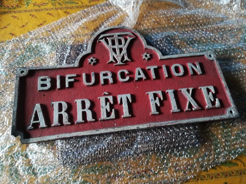Een oude gietijzeren plaat, Antiek en Kunst, Curiosa en Brocante, Ophalen