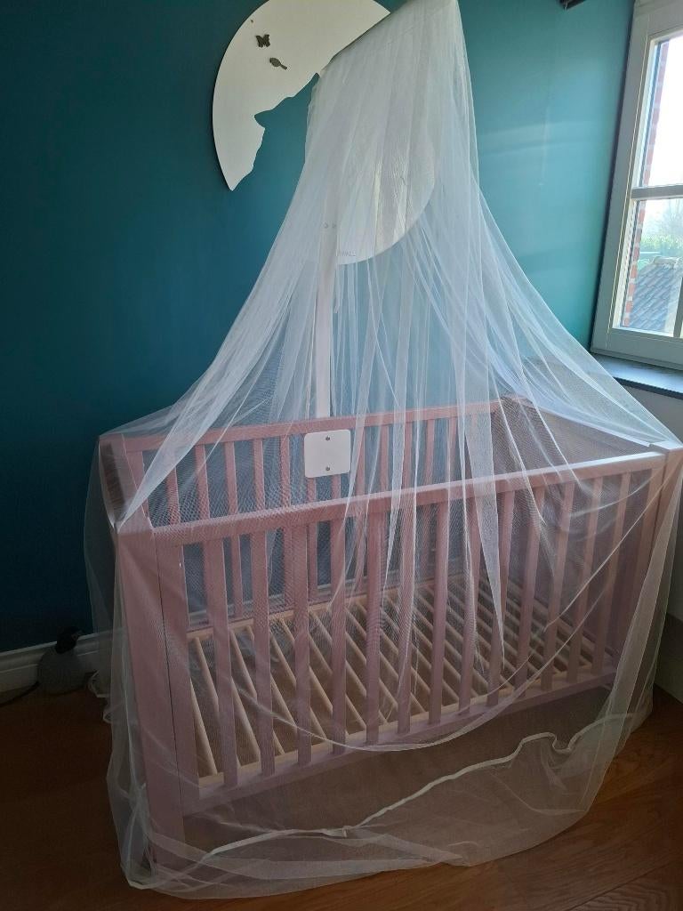 Childhome - Hemelstang met muggennet voor babybed, Kinderen en Baby's, Babywiegjes en Ledikanten, Ophalen, Zo goed als nieuw, Ledikant