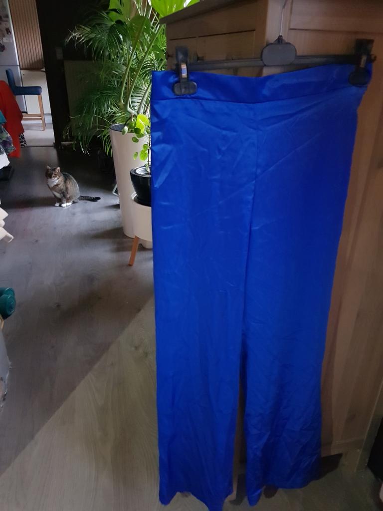 Kobaltblauwe broek M42, Kleding | Dames, Ophalen of Verzenden, Maat 42/44 (L)