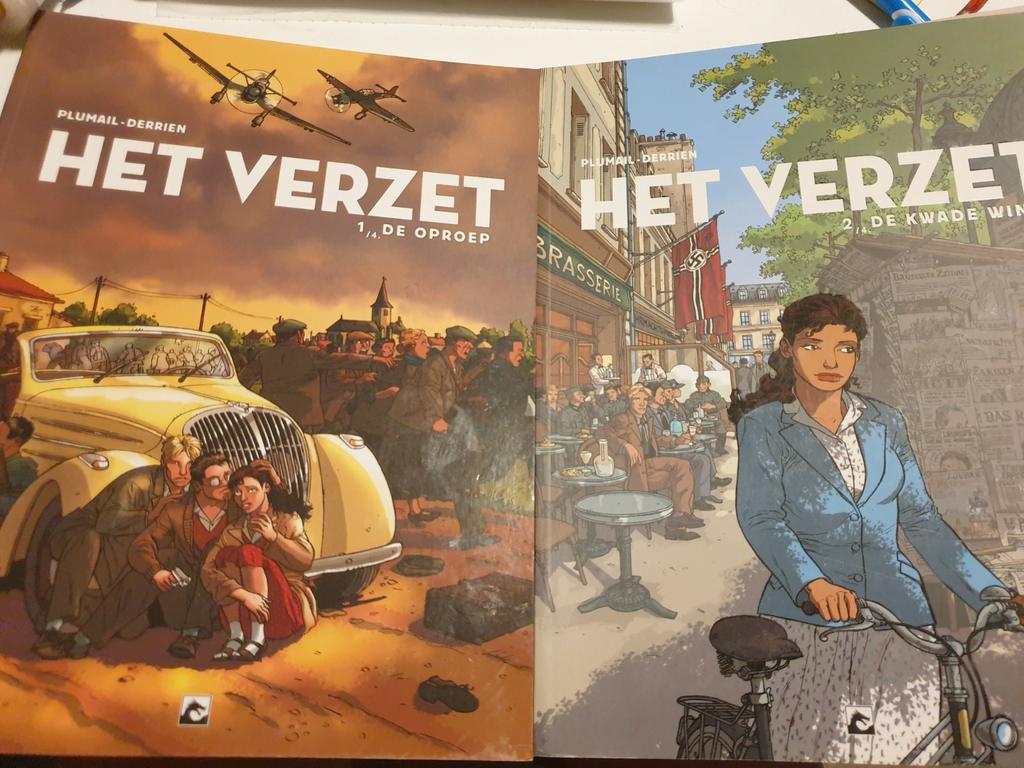 Het verzet 1 & 2  oorlogsstrip 2020  Claude Plumail, Boeken, Stripverhalen, Zo goed als nieuw, Meerdere stripboeken, Ophalen of Verzenden