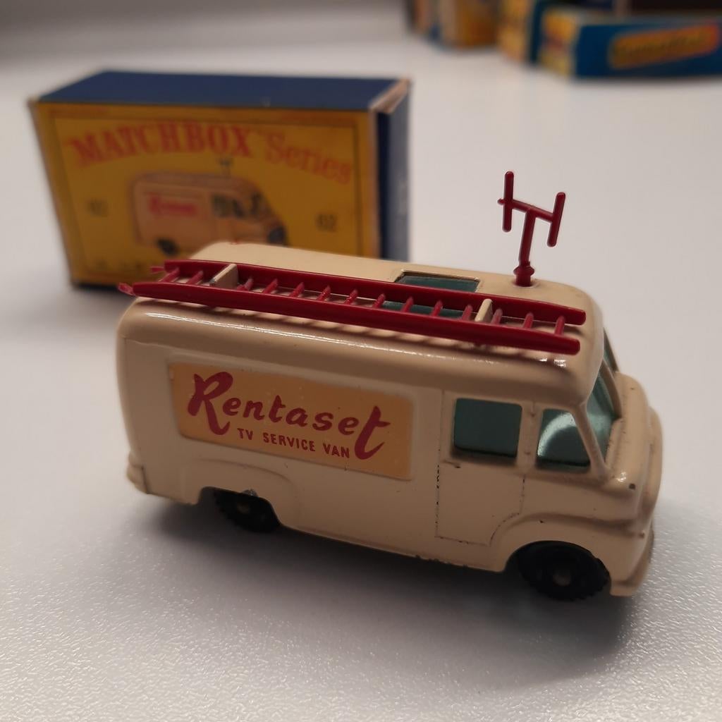 MATCHBOX nr.62 NEW MODEL : TV SERVICE VAN.*VINTAGE* TOP ! *, Ophalen, Zo goed als nieuw, Bus of Vrachtwagen, Matchbox