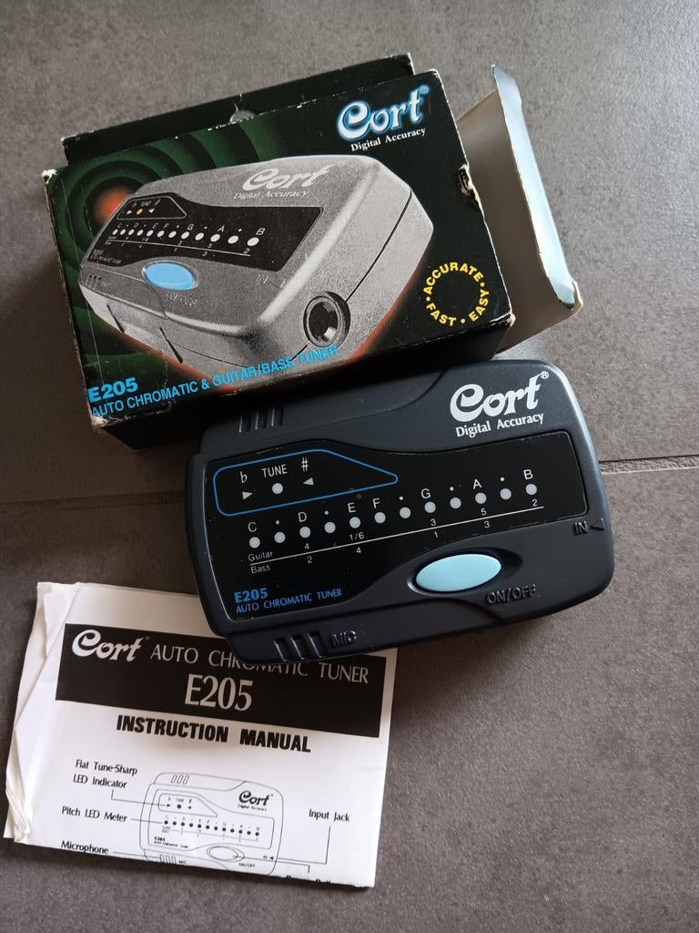 Corf auto chromatic digital tuner E205 - stemapparaat, Ophalen of Verzenden, Zo goed als nieuw