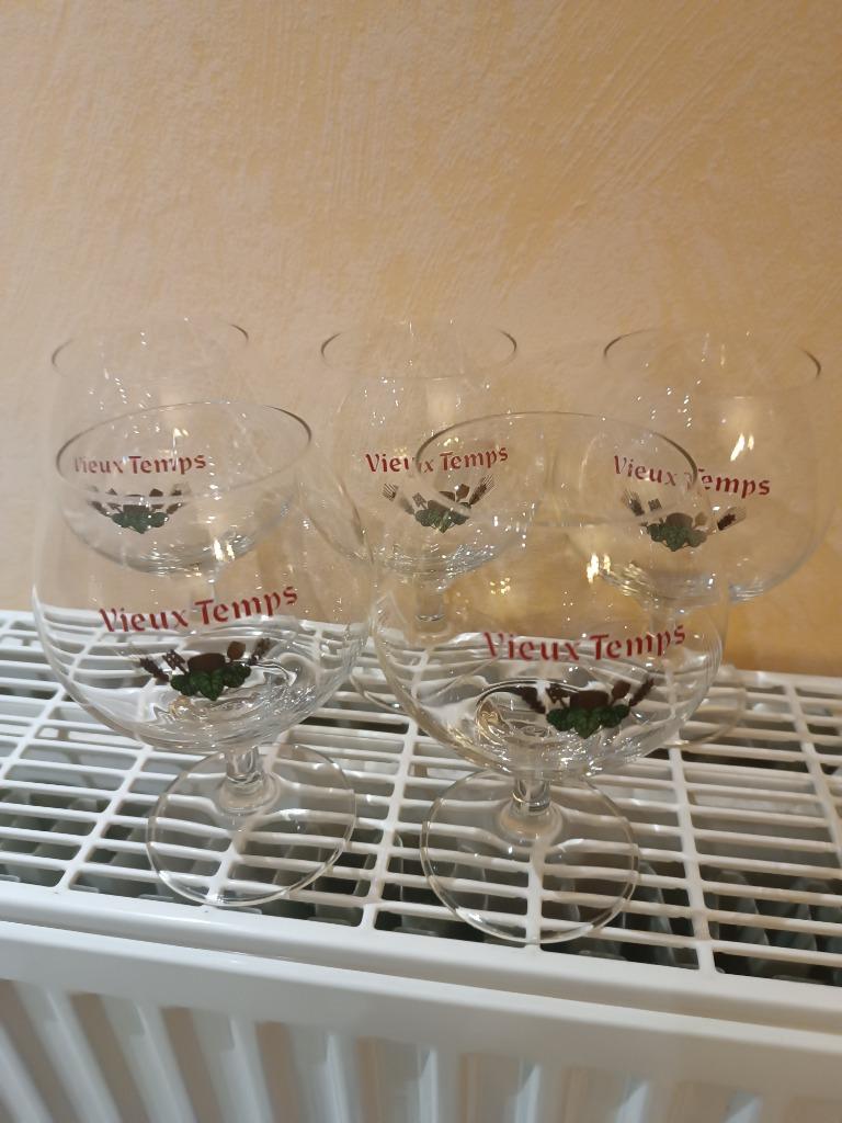 A vendre 5 verres Vieux Temps ballon, Collections, Verres & Petits Verres, Enlèvement, Utilisé, Verre à bière
