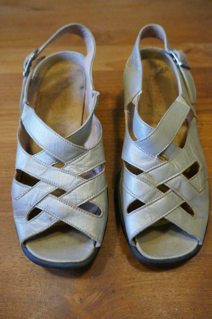 Damesschoenen sandalen maat 38, Gris, Enlèvement ou Envoi, Porté, Sandales et Mûles