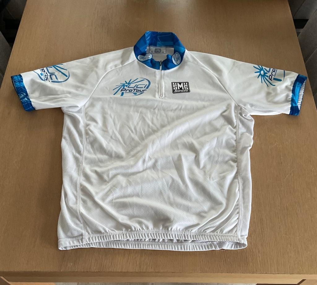 Wielertrui +broek Santini maat XXL, Zo goed als nieuw, Santini, Bovenkleding, Heren