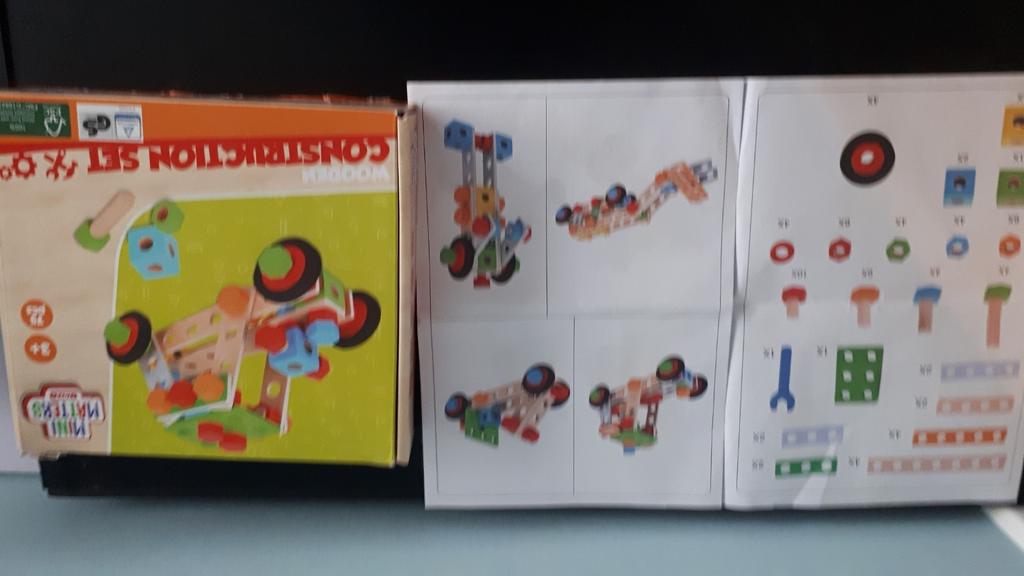 Mini matters toys houten constructie set, Enlèvement ou Envoi, Utilisé