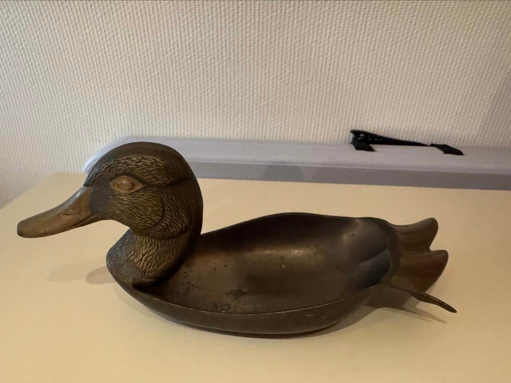 Tinnen schaal “eend”, Antiek en Kunst, Antiek | Tin, Ophalen