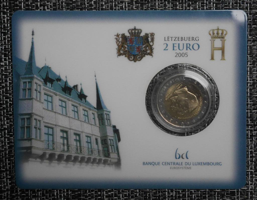 2 euros Coincard Luxembourg 2005 50ème anniversaire du Grand, Enlèvement ou Envoi, Luxembourg, 2 euros, Série
