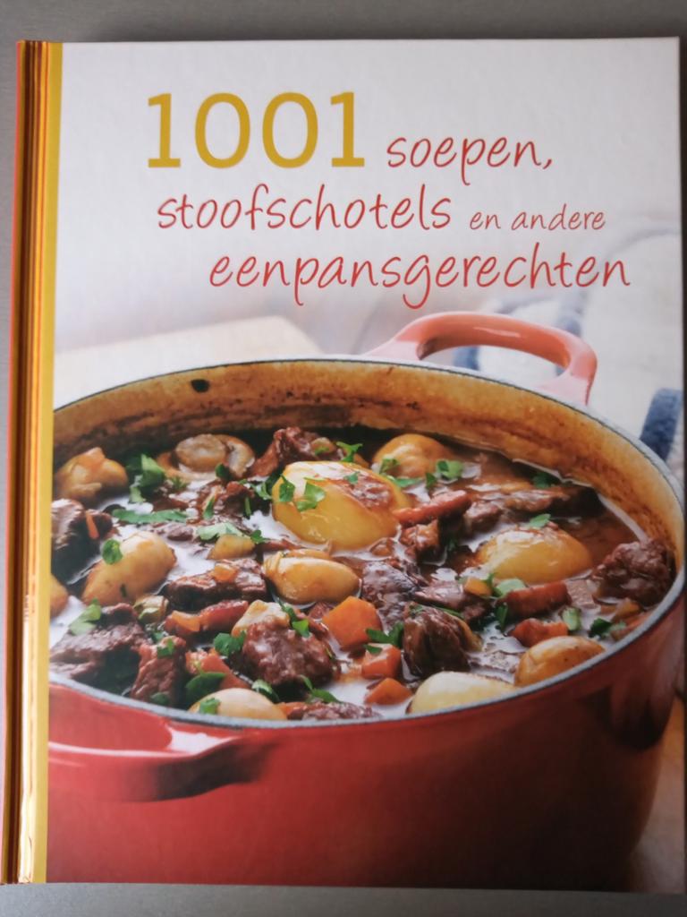 1001 soepen, stoofschotels en andere eenpansgerechten, Boeken, Ophalen of Verzenden, Zo goed als nieuw