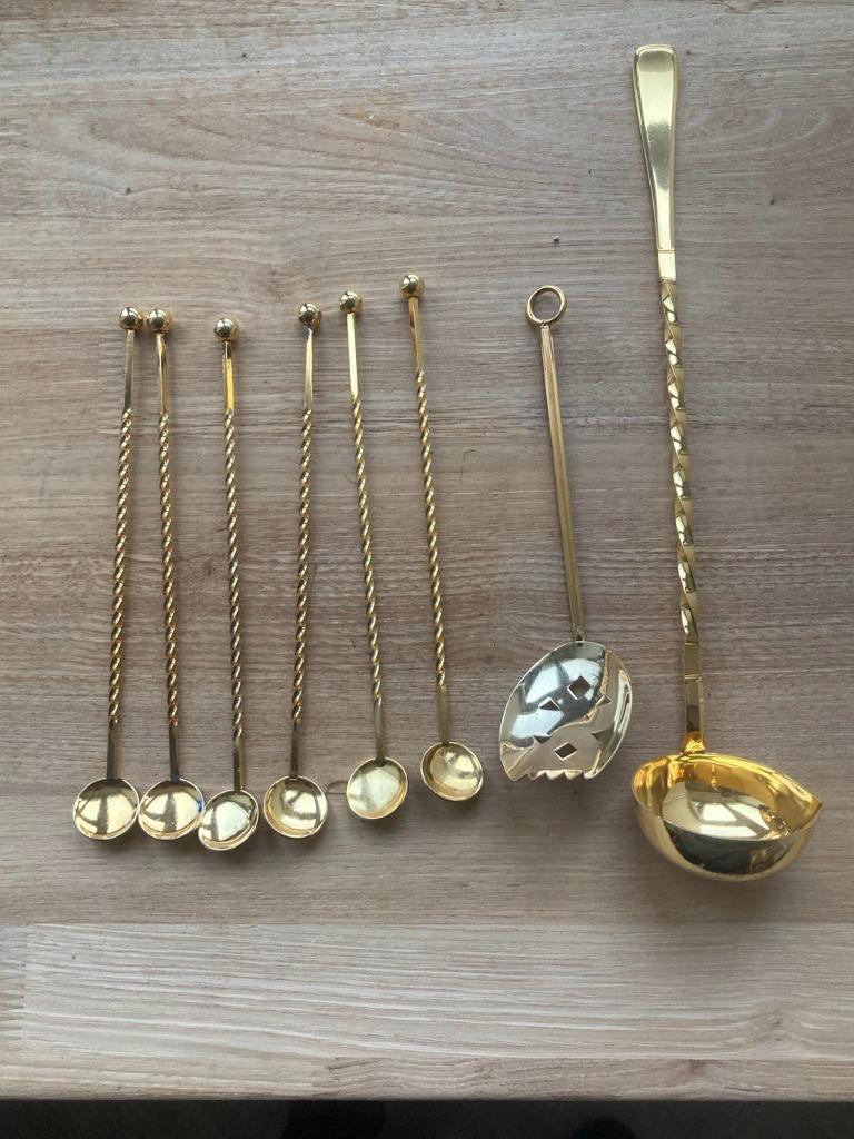 Lepels voor punch of bowl, Huis en Inrichting, Ophalen, Gebruikt, Inox of Chroom