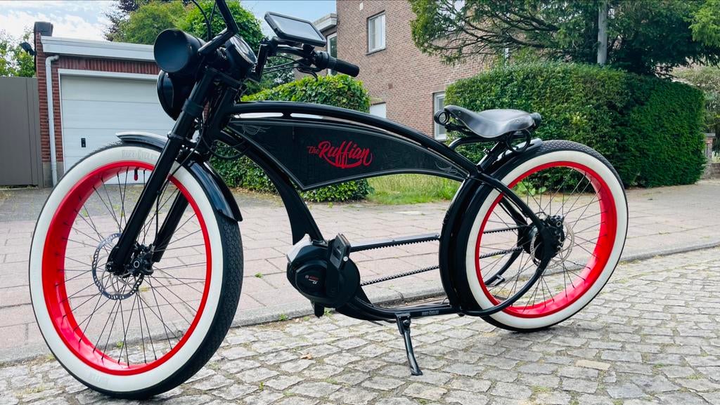 The Ruffian - "Black/Redwall", Fietsen en Brommers, Elektrische fietsen, Zo goed als nieuw, Overige merken, Ophalen