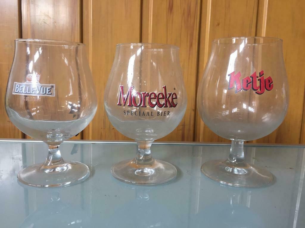 Lot 43 verres boule sur pied, voir description, Enlèvement, Comme neuf, Verre à bière