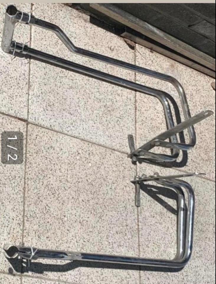 Harley Davidson Panhead Shovelhead  koffer guards, Motoren, Ophalen, Zo goed als nieuw