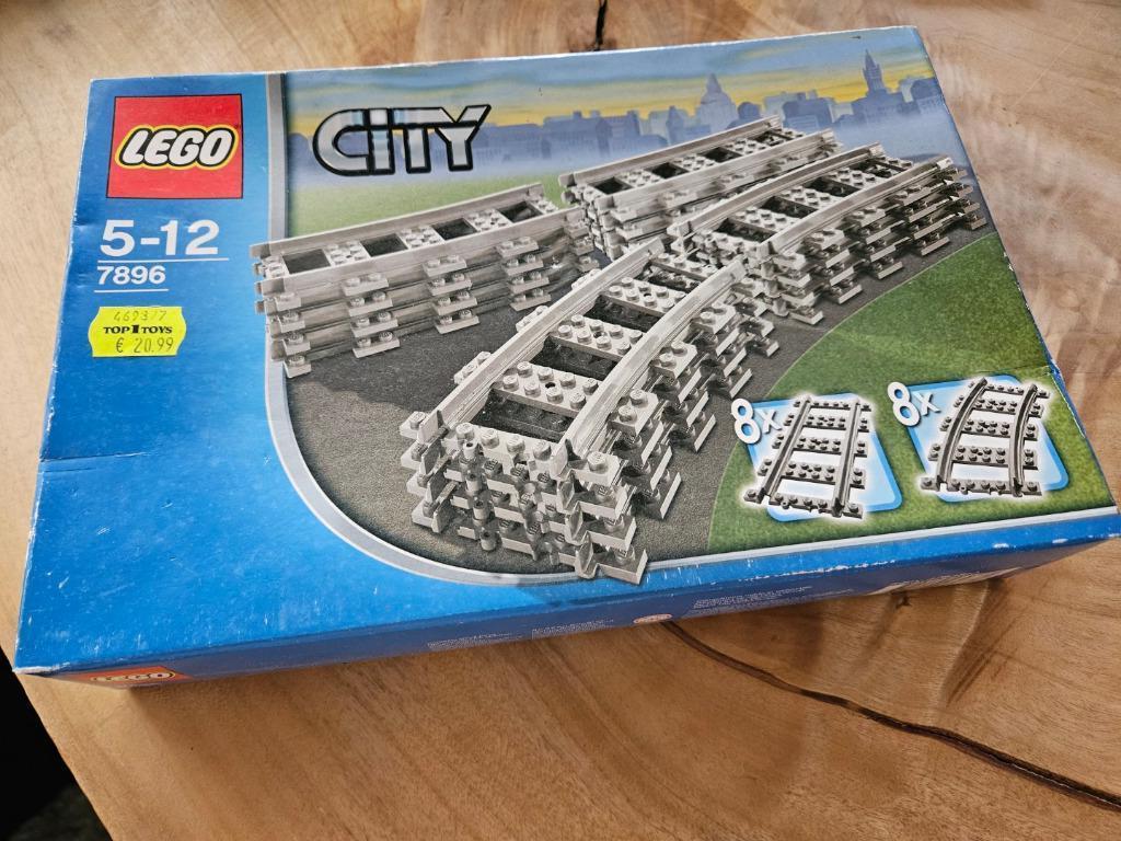 LEGO RC Train 7896 Straight & Curved Rails NIEUW ONGEOPEND, Enlèvement ou Envoi, Neuf, Ensemble complet, Lego