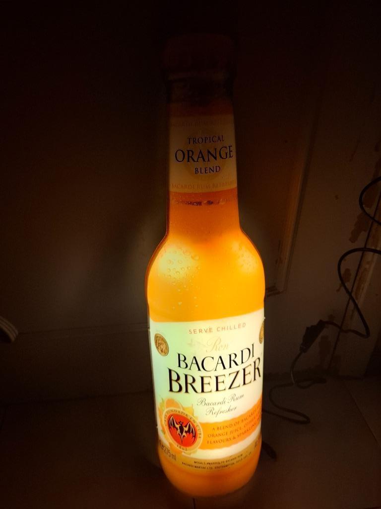 publicité rare pour Bacardi Breezer, Enlèvement ou Envoi, Neuf, Table lumineuse ou lampe (néon)