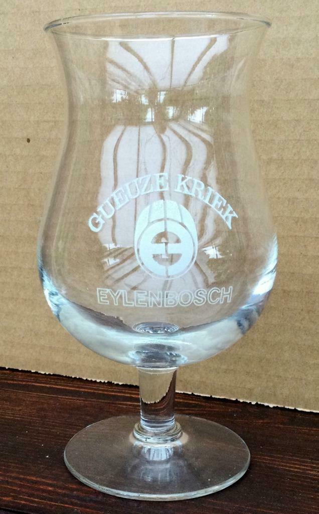 bier brouwerij glas Eylenbosch gueuze kriek voet Huizingen, Enlèvement ou Envoi, Comme neuf
