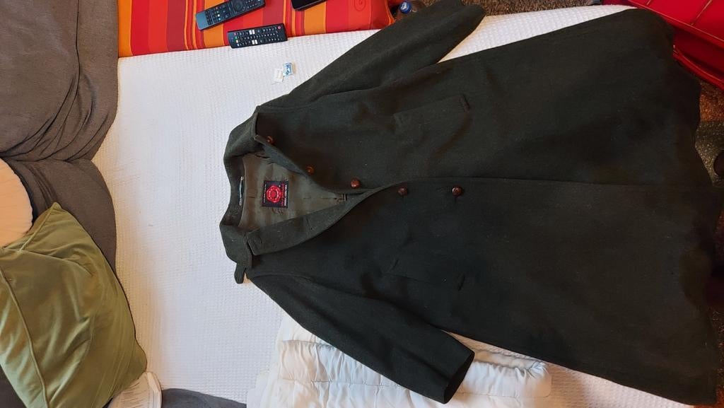 Veste hiver alpaga et laine verte., Enlèvement, Comme neuf, Vert