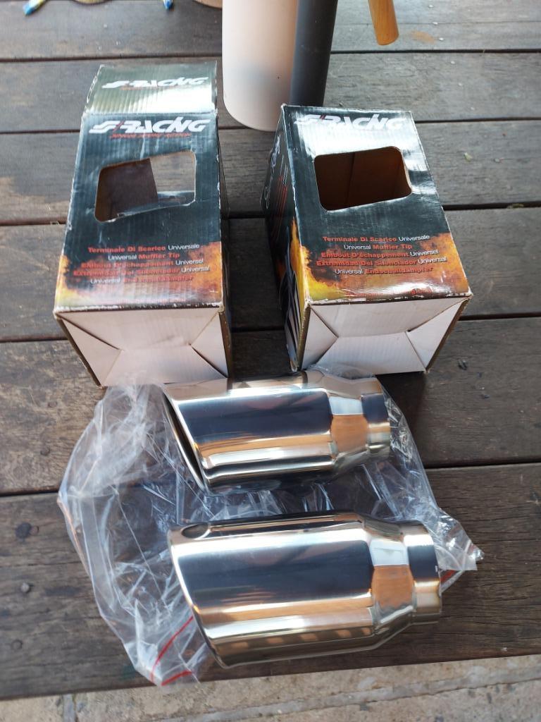 Uitlaat SierStukken RVS INOX 85MM, Auto-onderdelen, Ophalen of Verzenden, Gebruikt, BMW